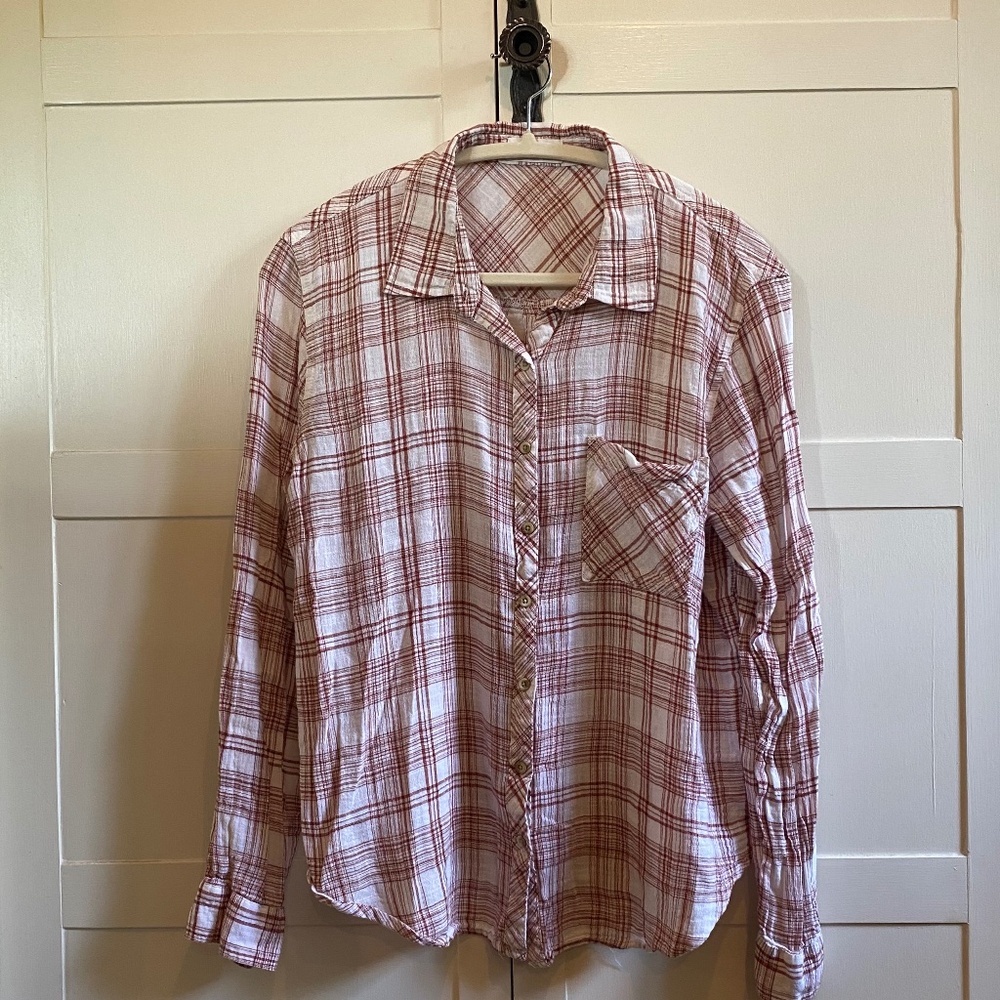 Maurices Lightweight Plaid Button Down Shirt